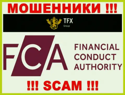 ТФХ-Групп Ком имеют лицензию от офшорного жульнического регулятора - Financial Conduct Authority