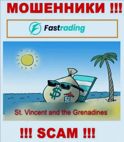 Оффшорные интернет мошенники FasTrading Com скрываются вот здесь - St. Vincent and the Grenadines