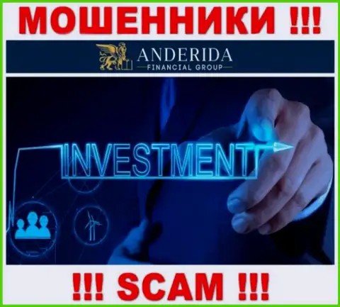 Anderida Group жульничают, оказывая противоправные услуги в области Инвестиции