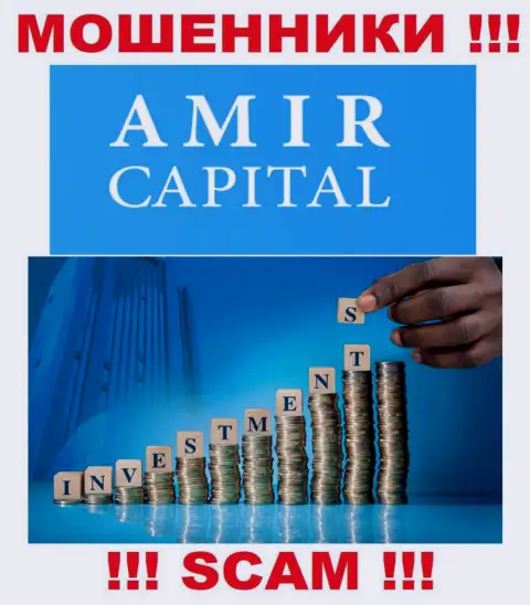 Не переводите денежные активы в Амир Капитал, тип деятельности которых - Инвестирование