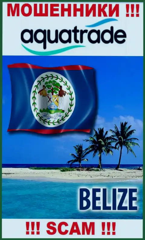 Юридическое место регистрации internet мошенников Аква Трейд - Belize