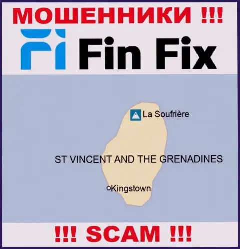 FinFix пустили корни на территории St. Vincent and the Grenadines и свободно прикарманивают денежные активы