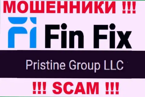 Юридическое лицо, которое владеет жуликами FinFix - это Pristine Group LLC