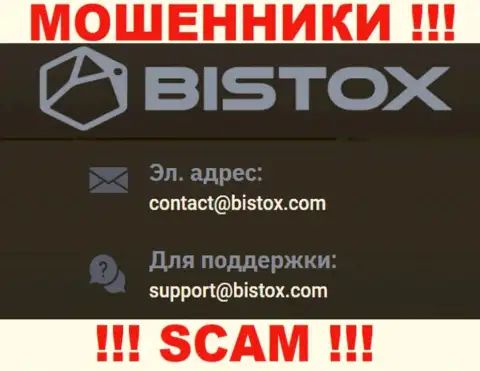 На адрес электронной почты Bistox писать письма нельзя - это циничные интернет-мошенники !!!