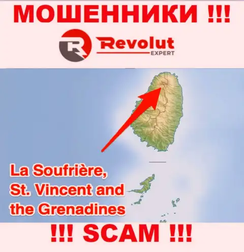 Компания РеволютЭксперт Лтд - это интернет-мошенники, базируются на территории St. Vincent and the Grenadines, а это офшорная зона