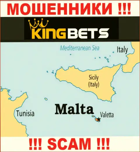 КингБетс - это мошенники, имеют оффшорную регистрацию на территории Malta