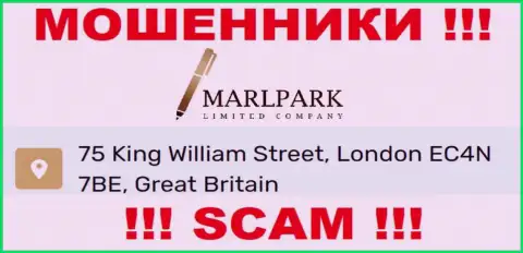 Адрес регистрации Марлпарк Лимитед, приведенный у них на онлайн-сервисе - ложный, осторожно !!!