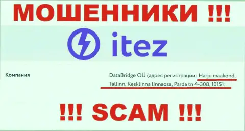 Не ведитесь на то, что Itez зарегистрированы по тому юридическому адресу, который засветили на своем web-сервисе