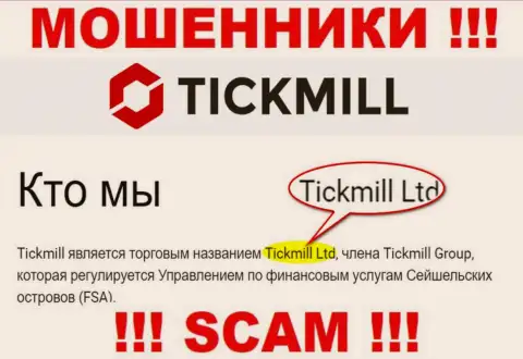 Остерегайтесь интернет мошенников Tickmill - наличие данных о юридическом лице Тикмилл Групп не сделает их надежными
