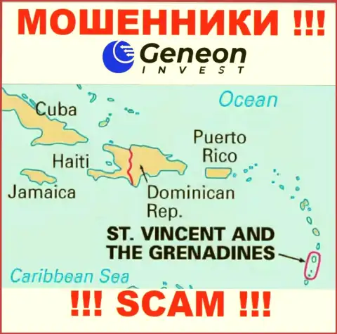 ГенеонИнвест базируются на территории - St. Vincent and the Grenadines, остерегайтесь работы с ними