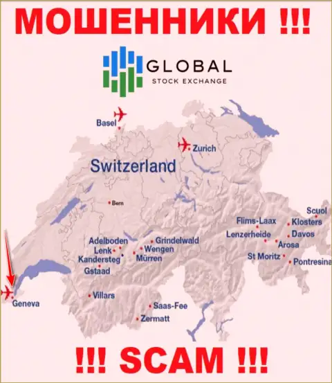 Адрес в офшоре, предоставленный на сайте Global Stock Exchange липовый - это обманщики