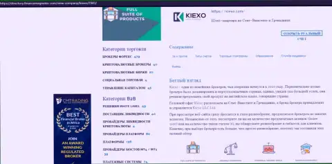 Обзор условий трейдинга организации KIEXO размещен в статье и на сайте Directory FinanceMagnates Com